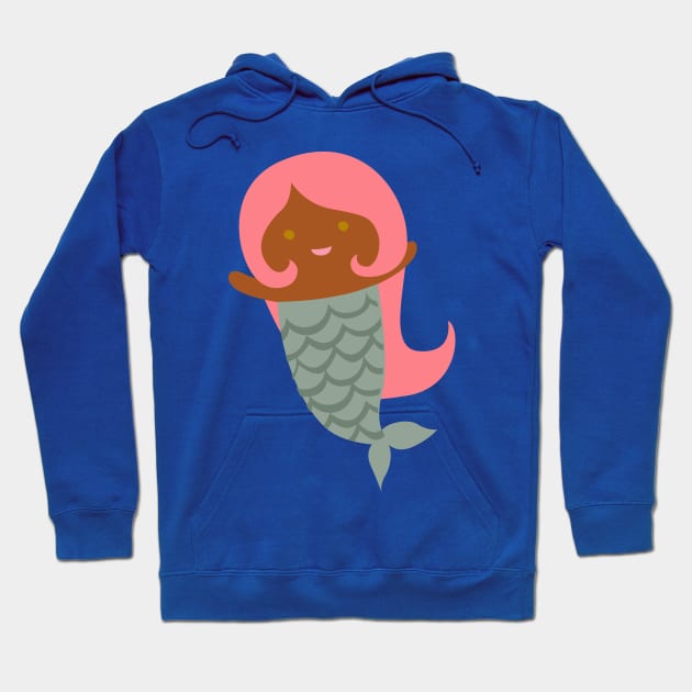 Cute Mermaid {Coral Pink} Hoodie by Cecilia Mok